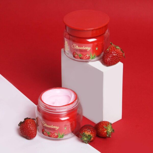 Strawberry infused face cream