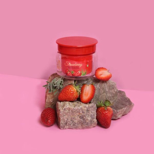 Strawberry infused face cream